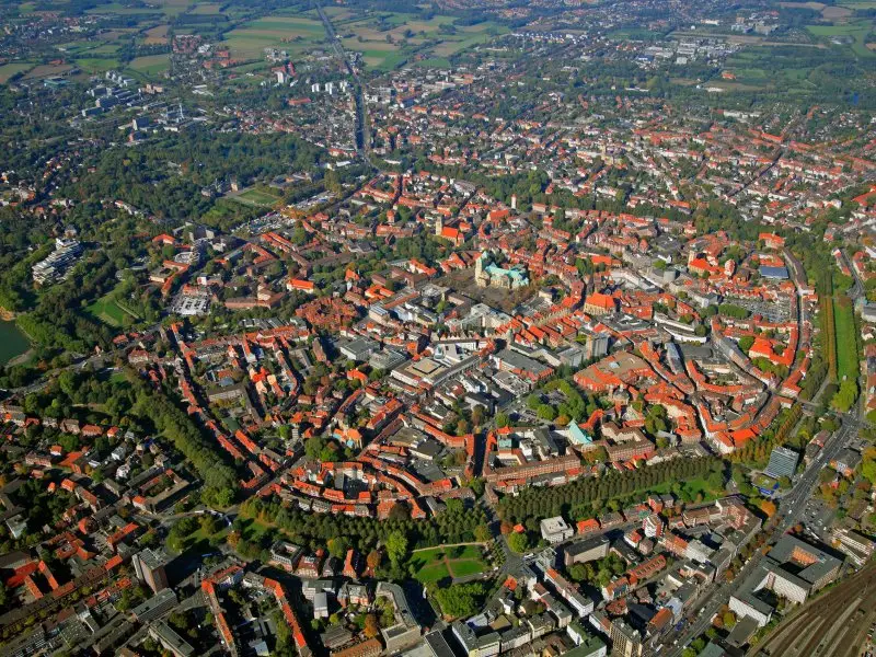 Luftbild von Münsters Altstadt